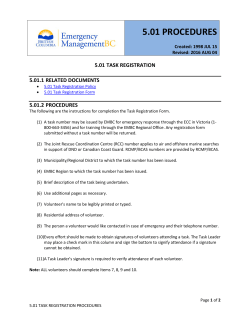 5.01 PROCEDURES