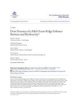 Does Presence of a Mid-Ocean Ridge Enhance