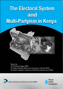 The Electoral System and Multi-Partyism in Kenya (2007): A