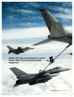 USAF`s first big conventional air raid of Desert Storm proved
