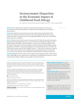 Socioeconomic Disparities in the Economic Impact of