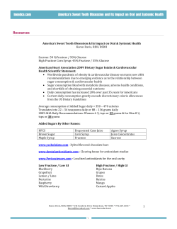 America`s Sweet Tooth Obsession and Its Impact on Oral