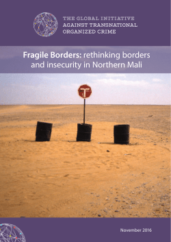 Fragile Borders: rethinking borders and insecurity in Northern Mali