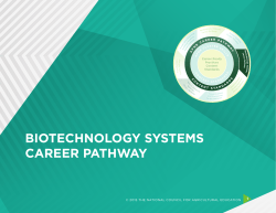 Biotechnology Systems Career Pathway