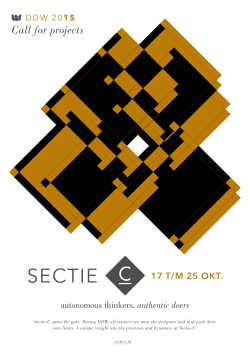 Call for projects - Sectie-C