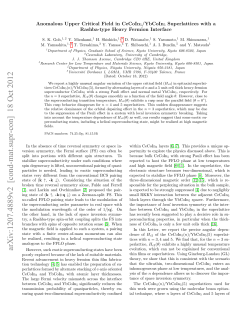 Anomalous Upper Critical Field in CeCoIn_5/YbCoIn_5