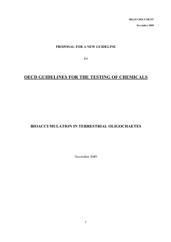 oecd guidelines for the testing of chemicals