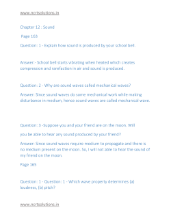 Chapter 12 Sound - Winsight Academy