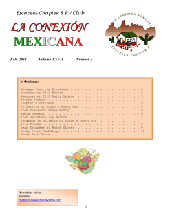 Fall 2011 - Escapees Chapter 8