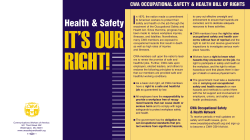 Generic OSHA/Final - CWA - Communications Workers of America