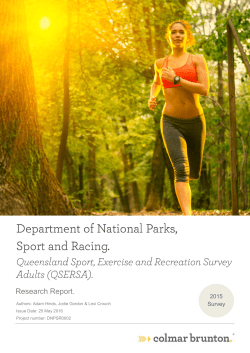 Active Queensland Participation Survey