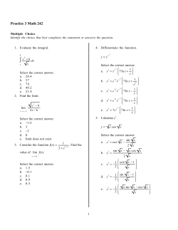 Practice 3 Math 242