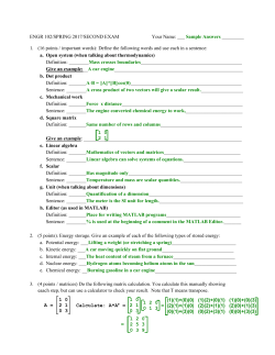 Exam 2 - ENGR 102