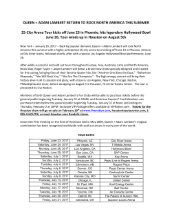 Queen + Adam Lambert