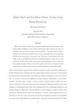 ethnic outbidding - Department of Political Science