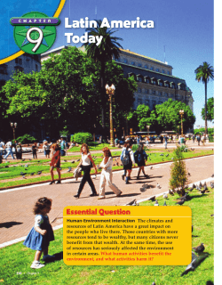 Chapter 9: Latin America Today