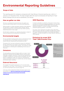 Environmental Reporting Guidelines