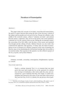 Paradoxes of Emancipation