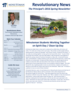Revolutionary News - Minuteman High School