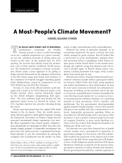 A Most-People`s Climate Movement?