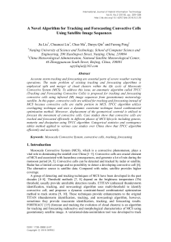 A Novel Algorithm for Tracking and Forecasting Convective Cells
