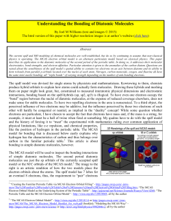 Understanding Diatomic Bonding
