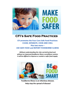 Safe Food Practices - Center for Foodborne Illness Research