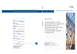 Angiopoietin-1 and -2 regulated Tie2 receptor translocation in