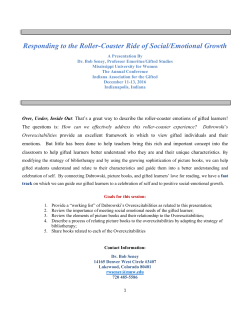 Roller Coaster - Indiana Association for the Gifted