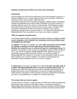Appeals and grievances: What to do if you have complaints