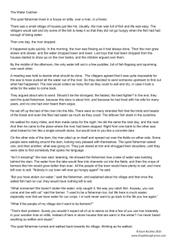 The Water Catcher - The Philosophy Man