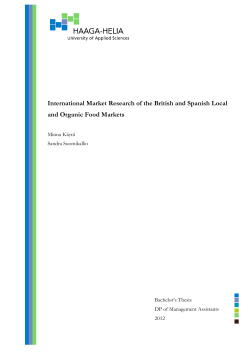 International Market Research of the British and Spanish