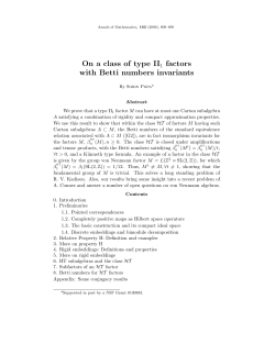 On a class of type II1 factors with Betti numbers invariants