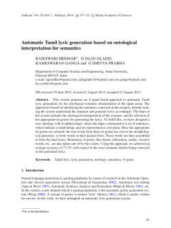 Fulltext PDF - Indian Academy of Sciences