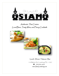 Authentic Thai Cuisine Local Beer, Tasty Wine