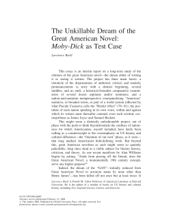 The Unlikable Dream of the Great American Novel