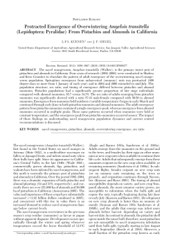 Protracted Emergence of Overwintering Amyelois transitella
