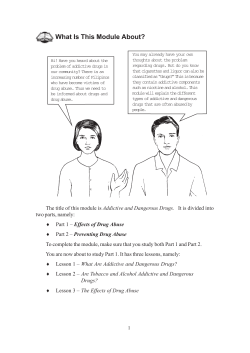 Addictive and Dangerous Drug Part 1