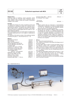Rutherford Scattering Experiment