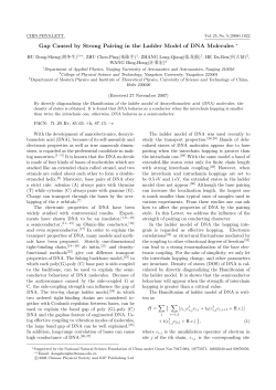 Gap Caused by Strong Pairing in the Ladder Model of DNA Molecules