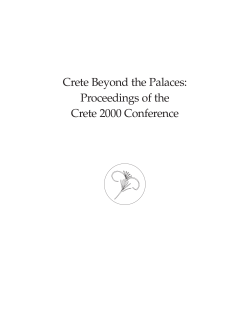 Crete Beyond the Palaces