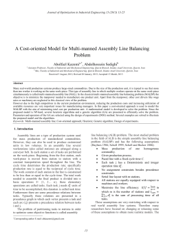 A Cost-oriented Model for Multi-manned Assembly Line Balancing