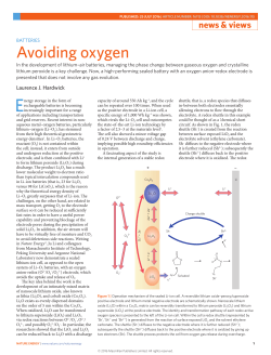 Batteries: Avoiding oxygen