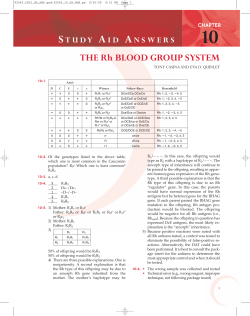 THE Rh BLOOD GROUP SYSTEM