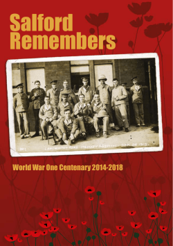 Salford Remembers booklet