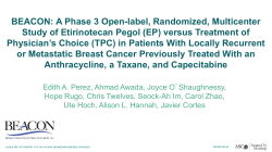 (EP) versus Treatment of Physician`s Choice (TPC) in patients