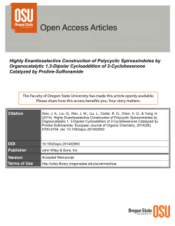 Highly Enantioselective Construction of Polycyclic Spirooxindoles by