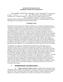 Member Committer Agreement