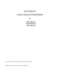 The Story of Ethel and Julius Rosenberg