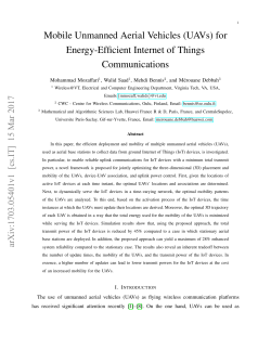Mobile Unmanned Aerial Vehicles (UAVs) for Energy